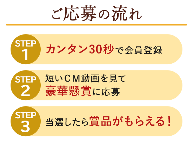 ご応募の流れ